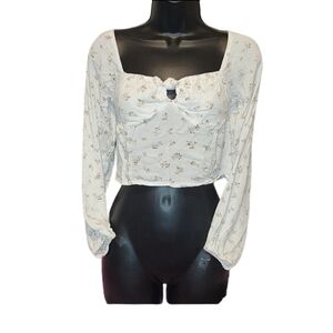 LADIES Crop Top/Peasant Top